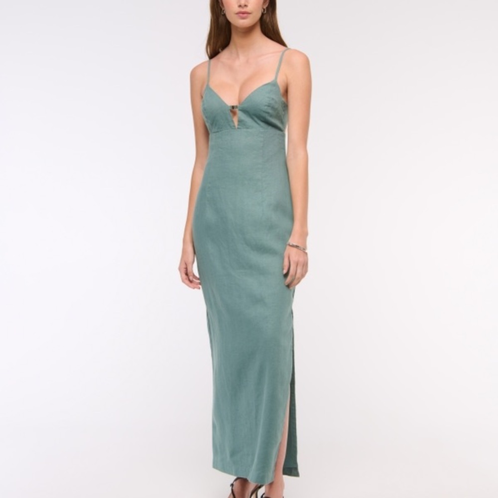 Abercrombie & Fitch Seafoam Midi Dress Sundress